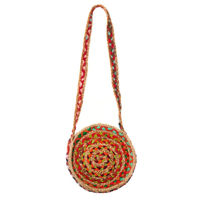Chindi Multicolor Crossbody Round Bag