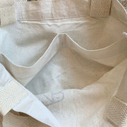 Keep Calm and Choose Fair Trade Markin Fabric Reusable Tote Bag interior open pockets