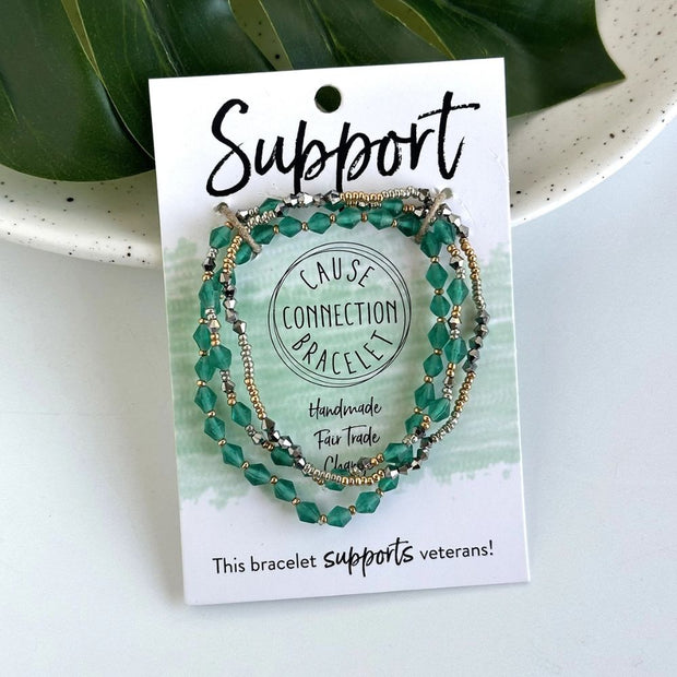 Cause Connection Bracelet - Support Veterans styled