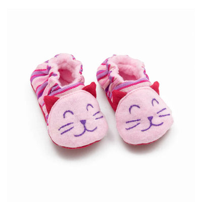 Baby Booties - Pink Kitty Cat