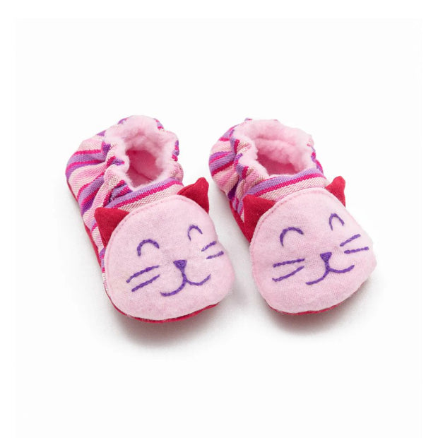 Baby Booties - Pink Kitty Cat
