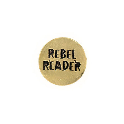 Brass Pin - Rebel Reader