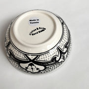 Haqima Hand-painted Cereal Bowl showing the bottom