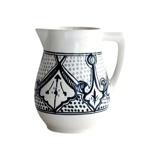 Haqima Hand-painted Ceramic Pitcher