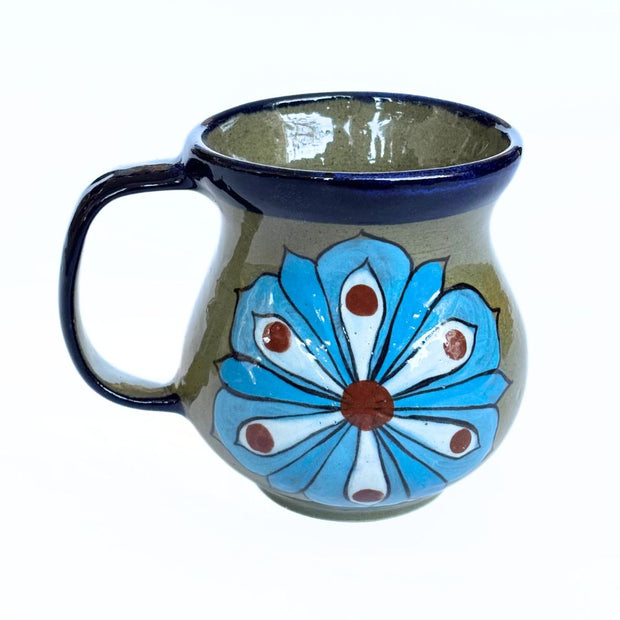 Hand-painted Floral Ceramic Coffee Mug