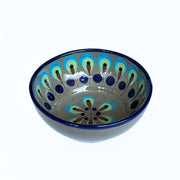 Hand-painted Ceramic Salsa Bowl - Brown