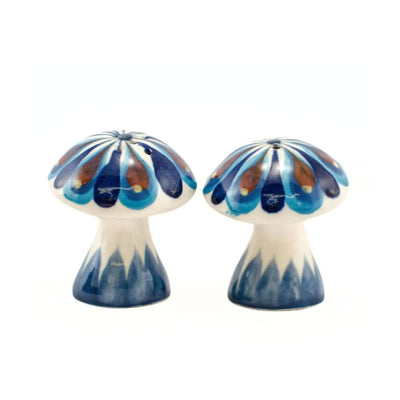 Hand-painted Ceramic Mushroom Salt and Pepper Shakers