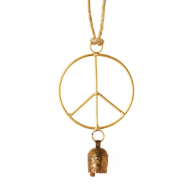 Peace Sign Bell Wind Chime