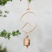 Peace Sign Bell Wind Chime lifestyle