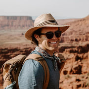 Clark Palm Leaf Tula Hat on male model