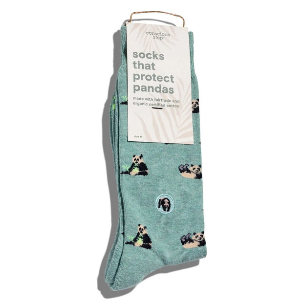 Conscious Step Socks that Protect Panda Bears tagged