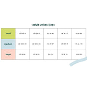 Conscious Step Adult Unisex Sock Size Chart