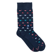 Conscious Step Socks that Find a Cure Navy Hearts
