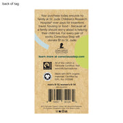 Conscious Step Socks that Find a Cure Navy Hearts back of tag