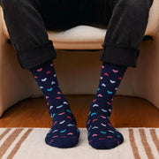 Conscious Step Socks that Find a Cure Navy Hearts lifestyle