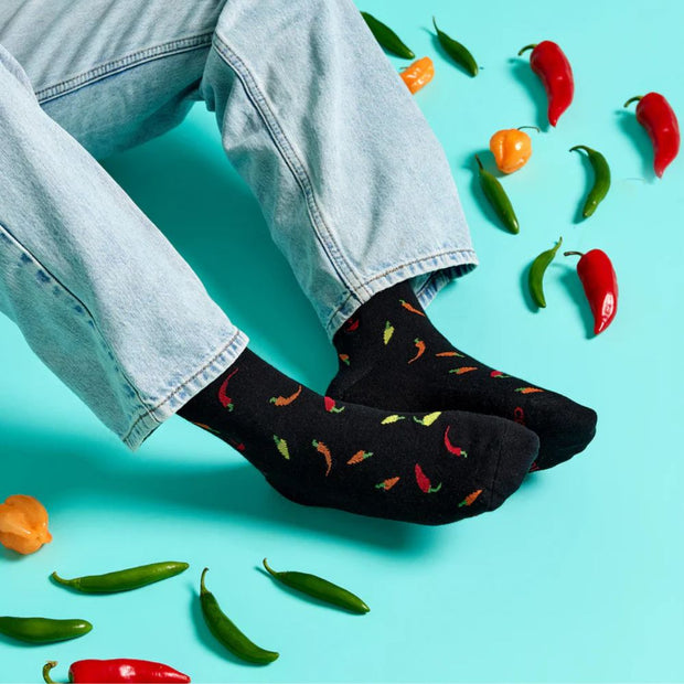 Conscious Step Socks That Provide Meals - Pepper Party on model