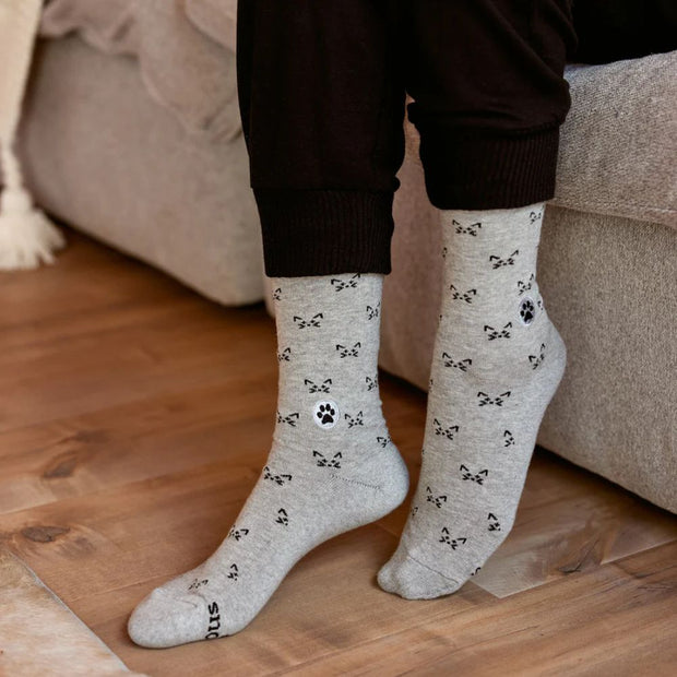 Conscious Step Socks That Save Clever Cats on model