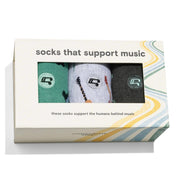 Conscious Step Gift Box - Socks That Support Music with three different pairs inside