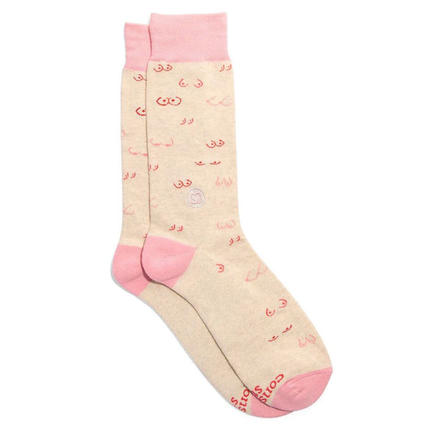 Conscious Step Socks that Support Self-Checks Pink Tatas