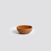 Stoneware Condiment Bowl Dadasi 6 oz Matte Terracotta/Shiny Terracotta