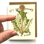 Dandelion Magnet with Birthday Greeting Card lifestyle