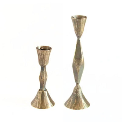Diamond Hand-Forged Iron Candle Stand