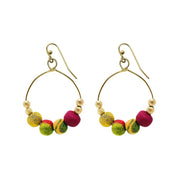 Kantha Petite Gilded Hoop Earrings