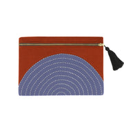 Eclipse Pouch Clutch - Rust front view