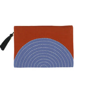 Eclipse Pouch Clutch - Rust back view