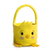 Handcrafted Felt Chick Easter Basket