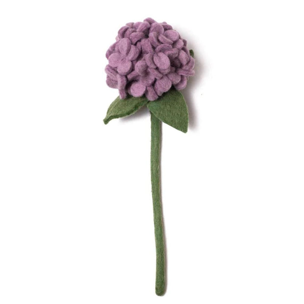 Felt Hydrangea Flower Stem