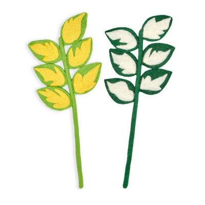 Felt Japanese Euonymus Leaf Stems