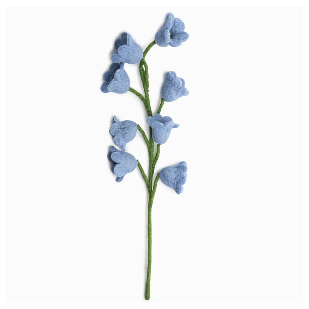 lily of the valley flower blue Felt Lily of the Valley Flower Stem – Zee Bee Market LLC