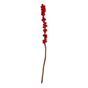 Felt Red Winterberry Ilex Stem