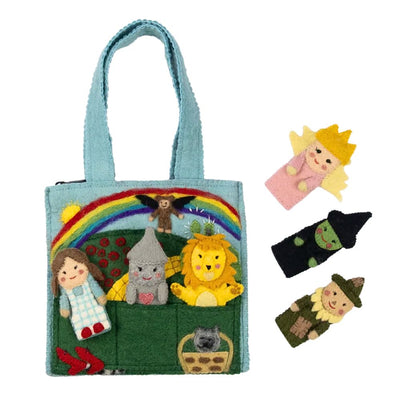 Wizard of Oz Felt Finger Puppet Bag