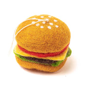 Felt Juicy Burger Ornament 