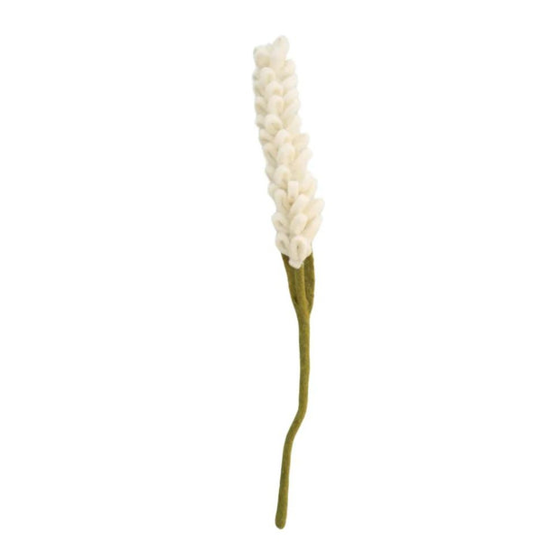 Felt Lavender Flower Stem white
