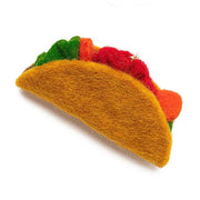 Felt Taco Ornament side view