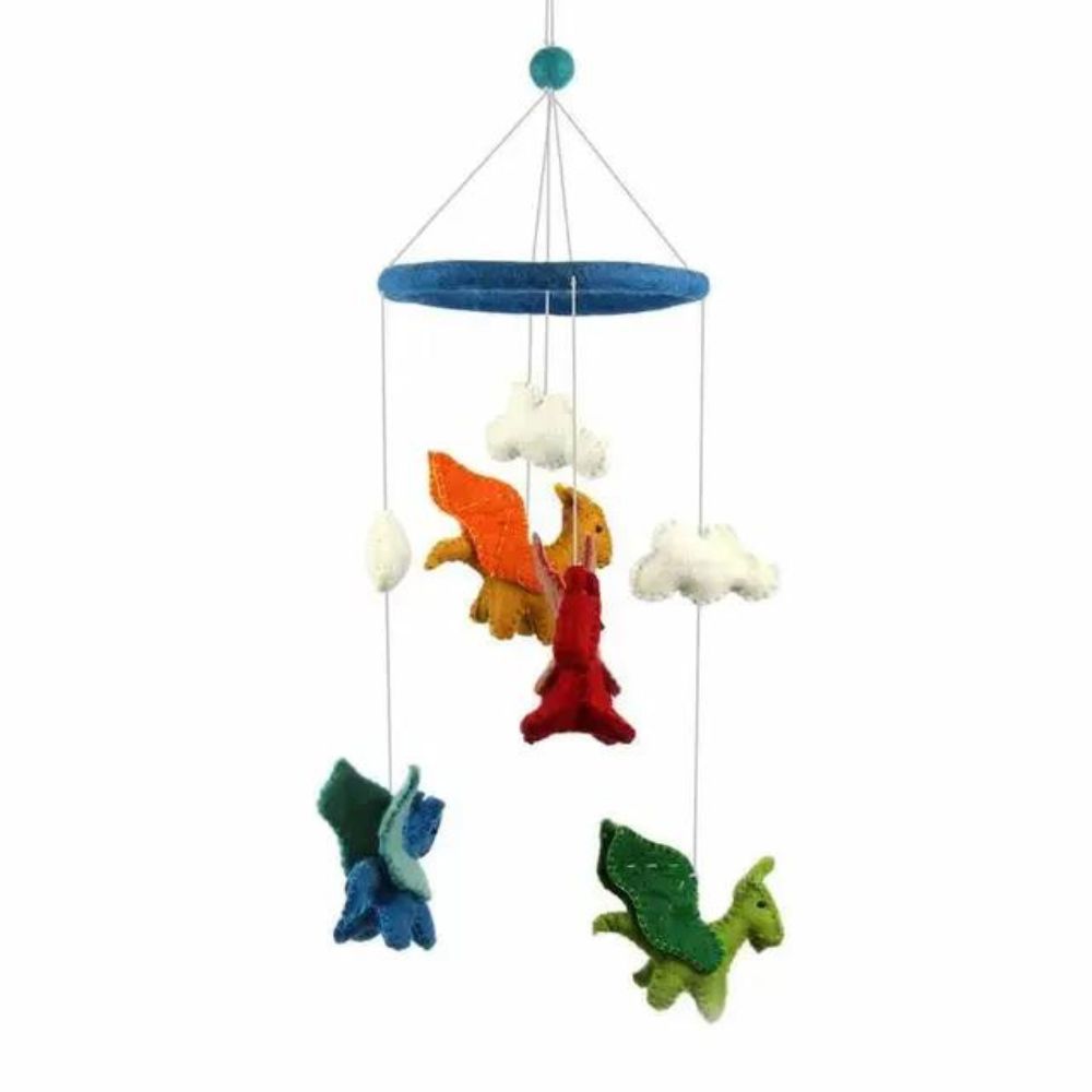 Felt Nursery Mobile Dragons and Clouds – Zee Bee Market LLC