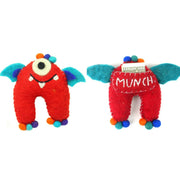 Felt Monster Tooth Fairy Pillow-Red front and back