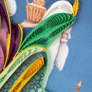 Quilled Three Wise Men Greeting Card closeup