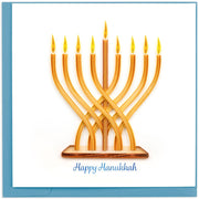 Menorah Happy Hanukkah Quilled Card