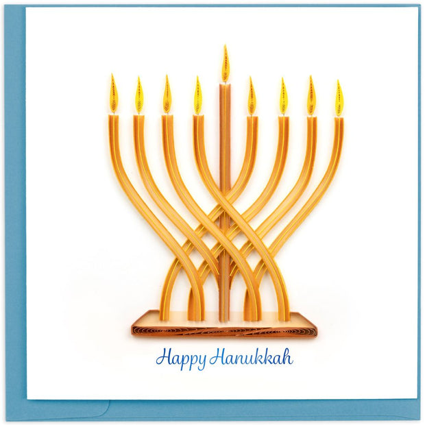 Menorah Happy Hanukkah Quilled Card