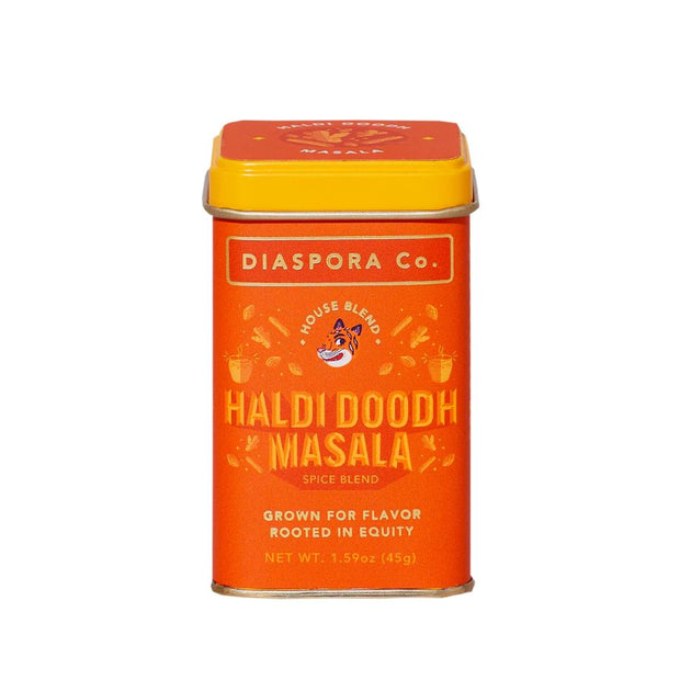 Diaspora Co. Haldi Doodh Masala Spice Blend 1.59oz Tin