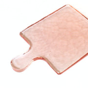 Hammered Glass Serving Board - Blush detail