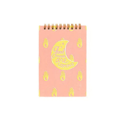 Anju Hamsa Moon Spiral Notebook 4x6