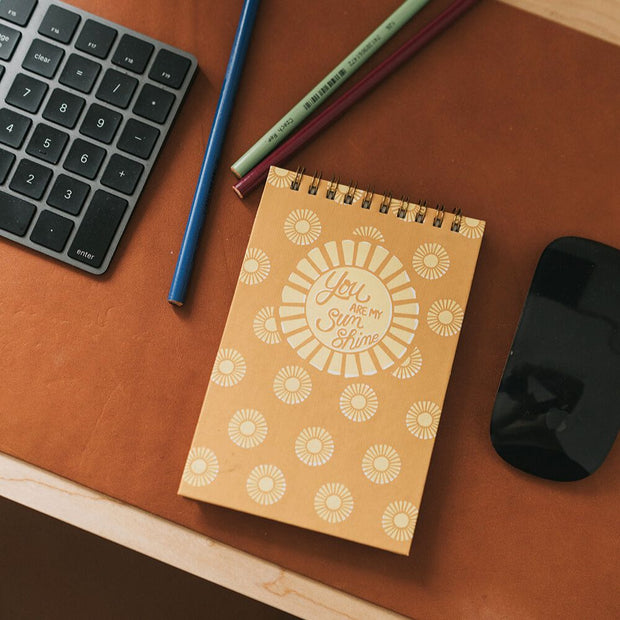 Anju You are My Sunshine 4X6 Spiral Notebook styled