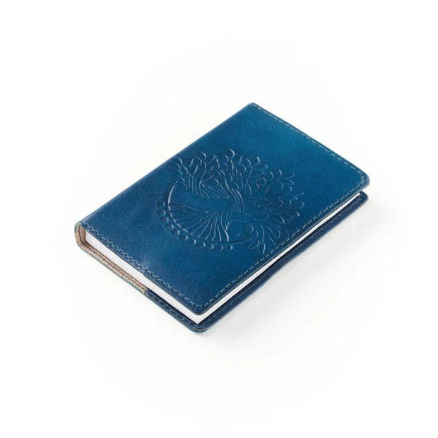 4" x 6" Embossed Leather Cover Journal - Tree of Life side view