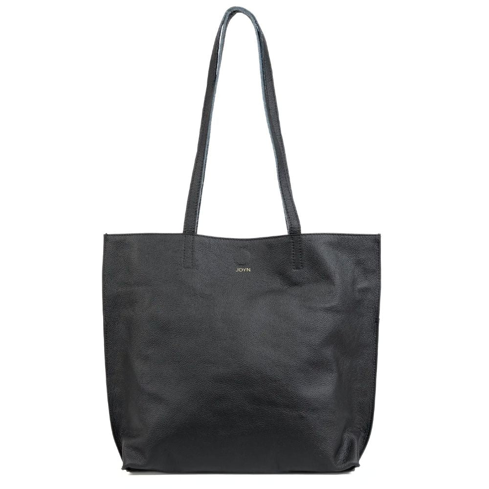 Everyday Tote in Black Leather – Zee Bee Market LLC