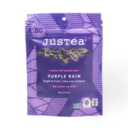 JusTea Loose Leaf Tea Pouch - Purple Rain 2.8oz 80g front view
